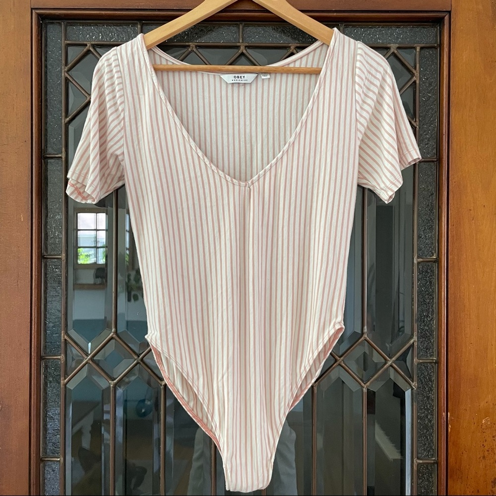 Obey Striped Bodysuit